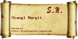 Stangl Margit névjegykártya